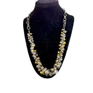 VERA WANG Gold And Silver Beaded Necklace